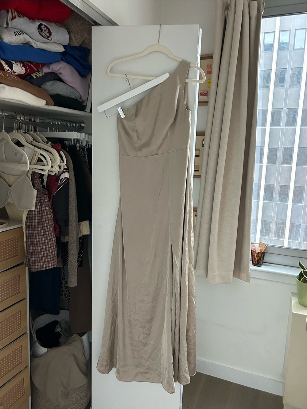 Birdy Grey One Shoulder Dress
